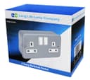 2 X 13 Amp Metal Clad Socket 2 Gang Switched Socket Outlet