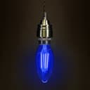 4w LED Blue Candle Light Bulb E14 Clear Glass 