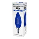 4w LED Blue Candle Light Bulb E14 Clear Glass 