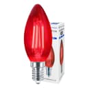 4w LED Red Candle Light Bulb E14 Clear Glass 