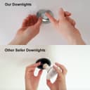 Brush Chrome Fixed Fire Rated Downlight