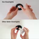 Black GU10 Fixed Fire Rated Downlight Can FRB03