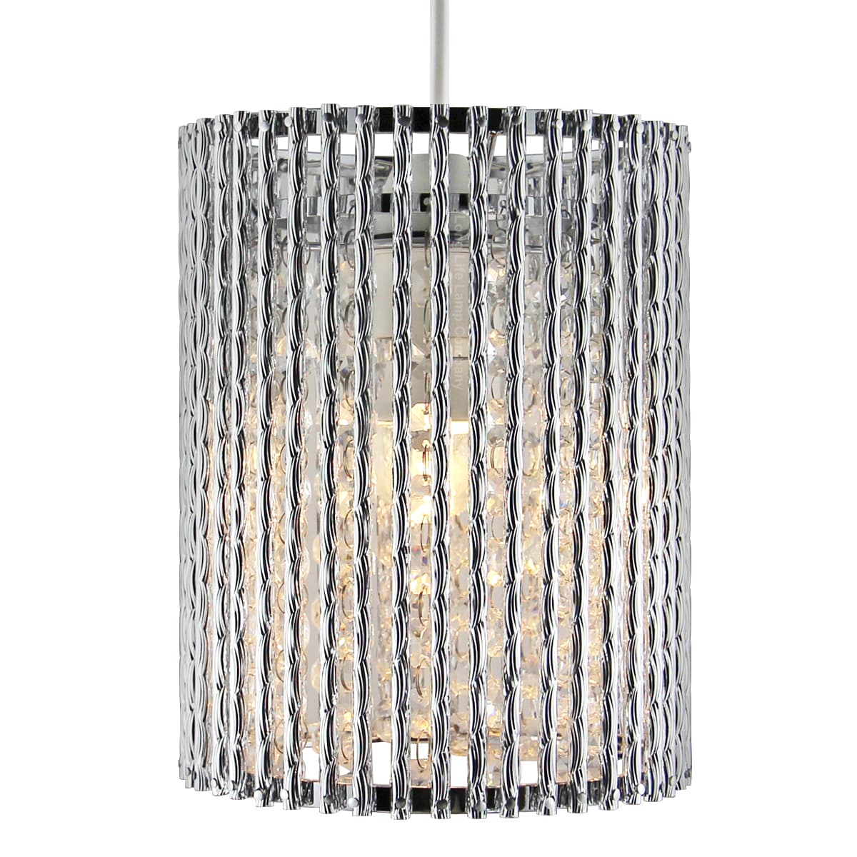 Ceiling Hanging Pendant Lamp Shade Crystal Droplet Chandelier CS01
