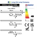 8W LED Mirror Light 3 Mounting Option Cool White 6500k IP44 Wall Light ML27