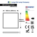 48w LED Ceiling Panel 600x600 Warm White Flat Tile 3000k