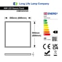 48w LED Ceiling Panel Light 600 x 600 Natural White 4000K