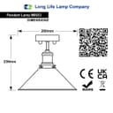 Modern Vintage Industrial Flush Mount Brass Black Scone Ceiling Light Shade