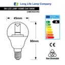 5w Clear Lens Golf Ball LED Bulb E14 SES