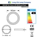 18w LED Ceiling Light Cool White with Green Ambient Ring Surface Mount 