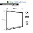 LED Panel Surface Mount Frame 600 x 600 Box Kit For 48w, 40w, 36w Ceiling Panel Light White Body 595 x 595