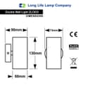 Indoor Wall Light UP/DOWN Stainless Steel Finish ZLC033 