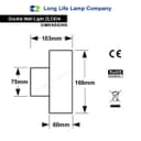 Stainless Steel Up Down Wall Light GU10 IP20 Double Wall Light ZLC034 