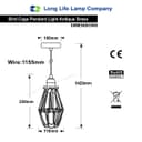 Vintage Bird Cage Pendant Antique Brass Opening and Closing Industrial Hanging Light With 40w E27