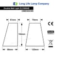 Cone Shape Up Down Outdoor Wall Light Stainless Steel Finish Exterior Double Downlighter ZLC069AB 