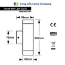 Stainless Steel Up and  Down Outdoor Wall Light IP65 Wall Light ZLC02