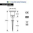 Outdoor Garden Spike Light  ZLC01BS 