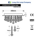 Modern Elegant Round Chandelier Ceiling Light Crystal Droplets 