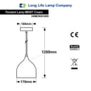 Contemporary Cream Ceiling Pendant Light Shade Fine Metal 