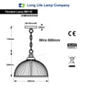 Antique Brass Vintage Pendant Light Industrial Retro Glass Ceiling Light Shade Factory Classic 