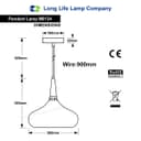 Ceiling Pendant Light Grey M0134