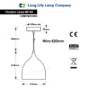Minimalist Modern Pendant Ceiling Light Black Shade M0140