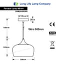 Modern Grey Pendant Light M0144