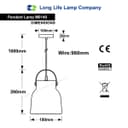 Modern Retro Pendant Light Black Metal Lamp Shade Scone M0149