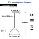 Industrial Vintage Brass Ceiling Pendant Light M0152