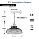 Vintage Glass Ceiling Pendant Light M0180