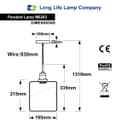 Modern Vintage Glass Gold Pendant Light M0203