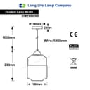 Modern Ceiling Hanging Glass Pendant Light M0206