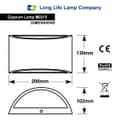 Modern Up Down Gypsum Ceramic Wall Light M0215 with G9 LED 5W WW
