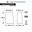 Double Outdoor Wall Light Black ZLC330