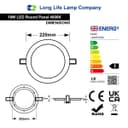18w Round  LED Recessed Ceiling Panel Light White 4000K 