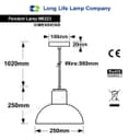 Modern Vintage Ceiling Gold Glass Pendant Lamp M0223