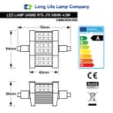 4.5w Warm White 3000K J78 R7s SMD LED Light Replacement For Halogen J78