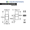PIR Double Outdoor Wall Light Copper Finish with Movement Sensor IP44 ZLC342CSEN