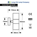 Modern Stainless Steel Double Outdoor Wall Light IP65 Wall Light ZLC03