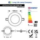 6w LED Round Recessed Ceiling Panel Ultra slim 6500K