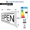 LED Open Sign For Shop Window Display Illuminated Flashing LED Sign Super Bright 