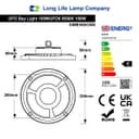 100w LED High Bay UFO Light IP65 For Warehouse Workshops Canopy