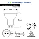 10 Pack 4w LED GU10 High Brightness Warm White