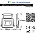 30W LED Rechargeable Work Light Portable Flood Light IP65 6000K Cool White PF30W
