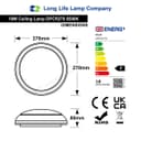 18w Round LED Ceiling Light Flush Mount IP54 6500K DPCR270
