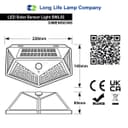 LED Outdoor Solar Wall Light PIR Motion Sensor Waterproof Garden Security Light SWL02