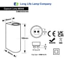 Modern White Ceramic Up & Down Contemporary Indoor Wall Light Lamp 