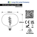 4w LED Decorative Metallic Glass Apple Gold Coil Filament Light Bulb E27 GOLDAPPLE