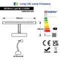 5w LED Bathroom Mirror Wall Light With Pull Cord Cool White 6500k IP20 ML13