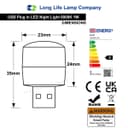 Mini USB Light 1w LED Night Light Cool White Bright Glow Lamp 5 Pack USBNLCW