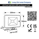 55W LED RGB Flood Lights WiFi Smart Colour Changing IP65 Outdoor Waterproof App Controlled FL05